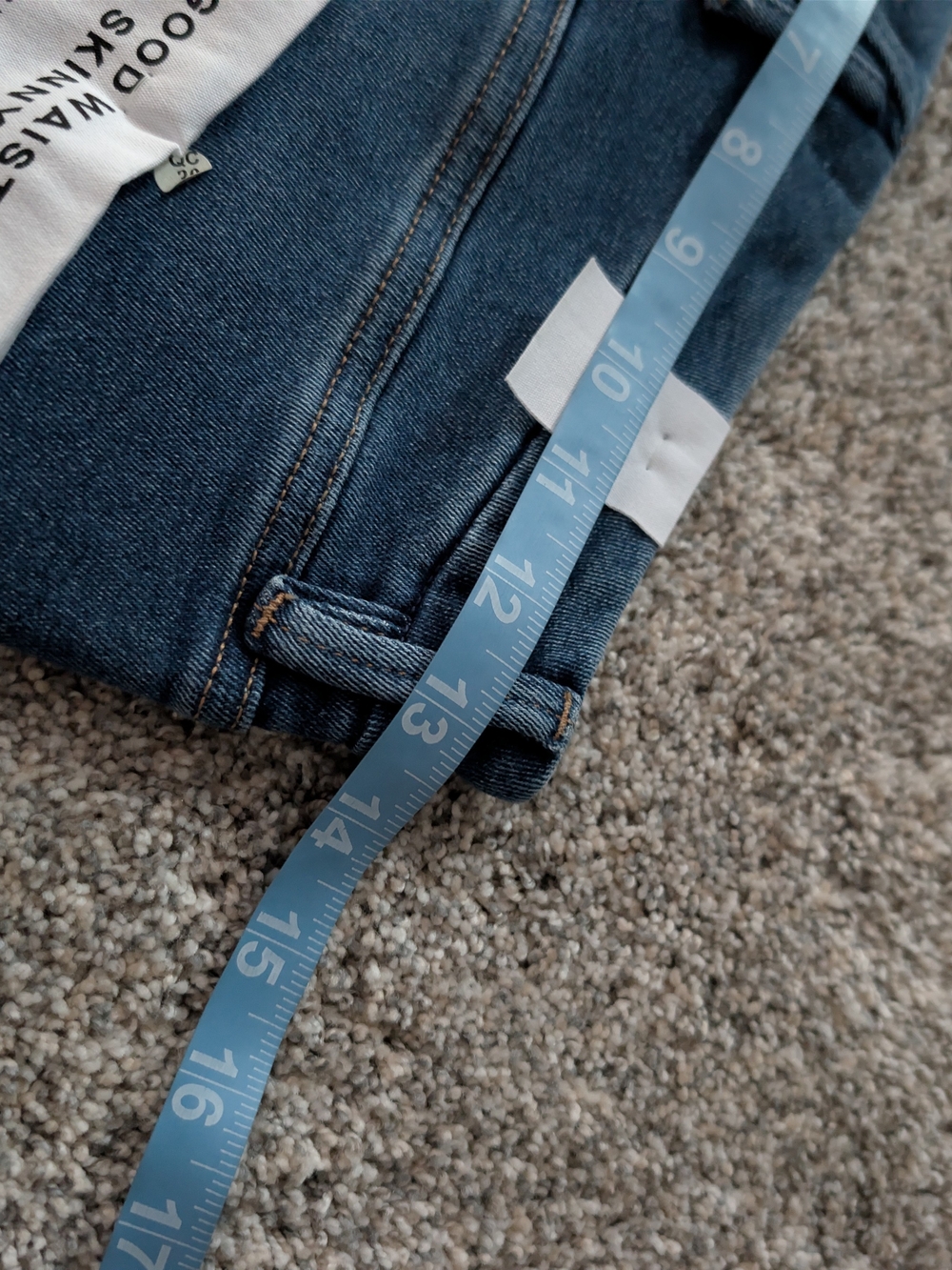 NWT Good American Good Waist Skinny Jeans High Rise Dark Wash Sz 6/28 - Picture 7 of 7